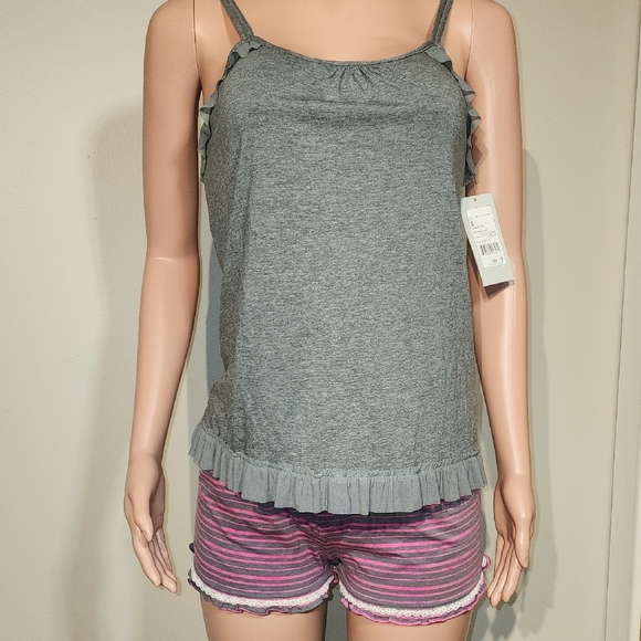 Olsenboye Gray Pleated Camisole Intimates - Picture 10 of 11